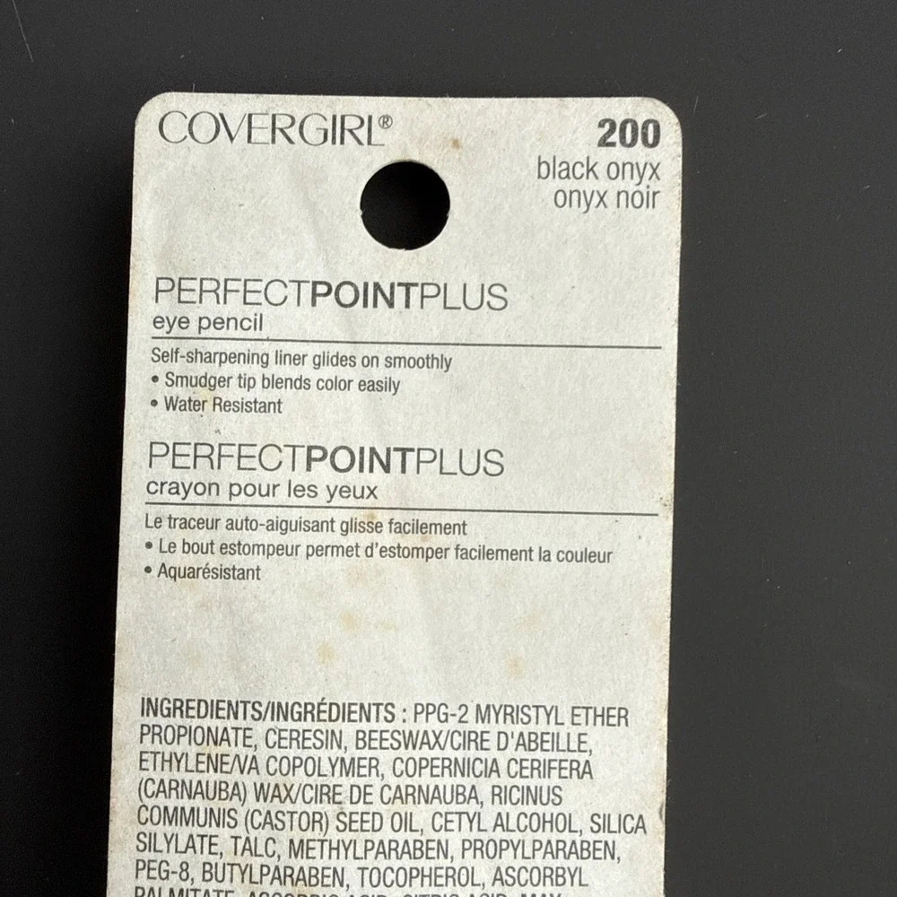 Lot x 2 CoverGirl Perfect Point Plus Eyeliner, Black Onyx 200, Water Resistant